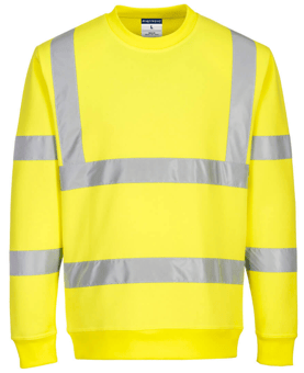 picture of Portwest EC13 Eco Hi-Vis Sweatshirt Yellow - PW-EC13YER - (DISC-R)