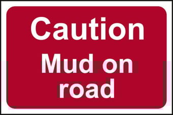 Picture of Spectrum Caution Mud On Road - RPVC 600 x 450mm - [SCXO-CI-14585]