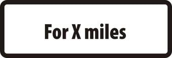 picture of Spectrum Supplementary Plate ‘For X Miles’ – ZIN 685 x 275mm – [SCXO-CI-14753]