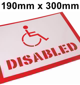 picture of ProSolve Disabled Stencil Kit - 190mm x 300mm - [PV-SKDIS8]
