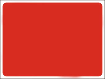 Picture of Temporary Traffic Signs - Blank - Add Your Own Text White on Red - Class 1 Ref BSEN 12899-1 2001 - 600 x 450Hmm - Reflective - 1mm Aluminium - [AS-ZT17-ALU]