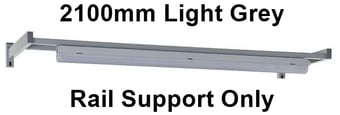 picture of QMP Light/Tool Rail Support - 2100mm Light Grey - Rail Support Only - [QM-BERS2100XLXX]