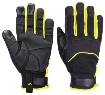picture of Portwest A792 Needle Resistant Glove Black/Yellow - PW-A792BKY