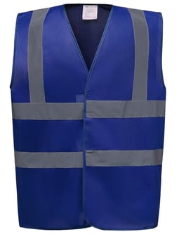 picture of Yoko Royal Blue Hi-Vis Waistcoat - BT-HVW100-RBL