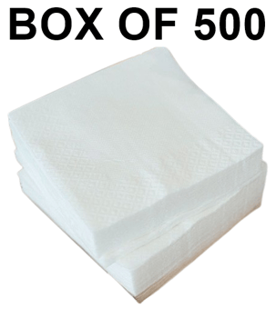picture of Deluxe Airlaid Square Hand Towel 1/4 Fold - 33 x 33 cm - Box of 500 - [MCS-DHTS33X33SU] - (LP)