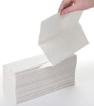 Picture of Bulkysoft 2 Ply - White - Interleaved - Paper Hand Towels - Sheet Size 23.5cm x 24cm 20 Sleeves - 3000 Sheets - [GU-83452]