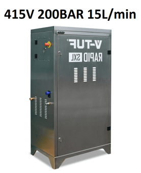 picture of V-TUF RAPID SXL Static S/S Cabinet Hot Pressure Washer 415V 200Bar - [VT-RAPIDSXL415] - (LP)