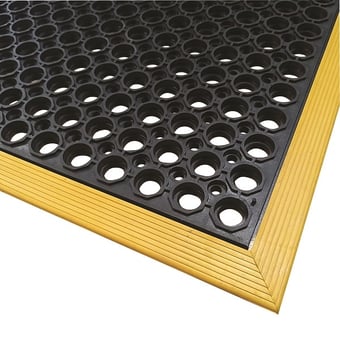 picture of Ulti-Mat Yellow Edge Anti-slip Mat - 1100mm x 5860mm - [WWM-10140-11058613-BKYL]