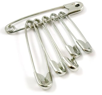 Picture of Assorted Size Safety Pins - Pack of 6 - [RL-825]