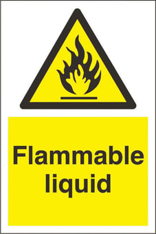 Picture of Flammable Liquid Sign - 200 x 300Hmm - Rigid Plastic - [AS-WA145-RP]