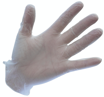 picture of Portwest A900 Powdered Vinyl Disposable Clear Gloves - Box of 100 - PW-A900CLR