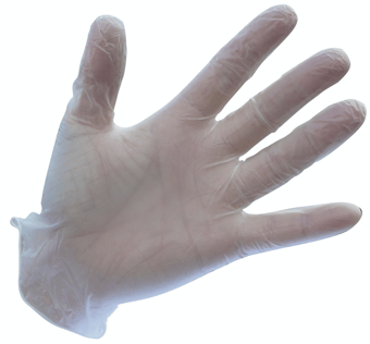Picture of Portwest A900 Powdered Vinyl Disposable Clear Gloves - Box of 50 Pairs - PW-A900CLR