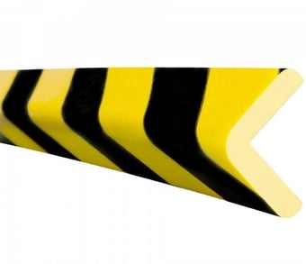 picture of TRAFFIC-LINE Edge Protection - RIGHT-ANGLE 47/47 - Self-Adhesive 5,000mm Lengths - Yellow/Black - [MV-422.22.011]