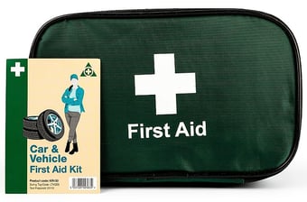picture of Car and Vehicle First Aid Kit - Soft Nylon Zip Case - Contains 56 Individual Items - [SA-KR130] - (DISC-R)