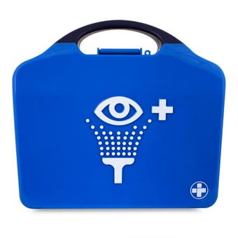 Picture of Complete Triple Eye Wash Station - In Blue Integral Aura Box - [RL-903]