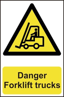 Picture of Spectrum Danger Forklift Trucks - PVC 200 x 300mm - SCXO-CI-0954