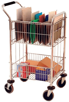 picture of Slingsby Mail Distribution Trolley with Chrome Finish - 60kg - [SLB-320537] - (LP)