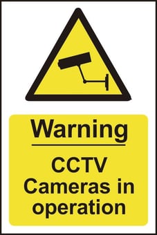 Picture of Spectrum Warning CCTV Cameras In Operation - PYC 200 x 300mm - SCXO-CI-3545