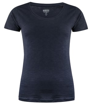 picture of James Harvest Ladies Twoville T-Shirt - Navy - BT-HAR2124005-H600