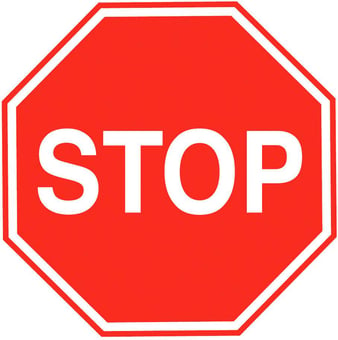 picture of Traffic Stop Octagon sign Large - Class 1 Ref BSEN 12899-1 2001 - 750mm Oct. - Reflective - 3mm Aluminium - [AS-TR15-ALU]