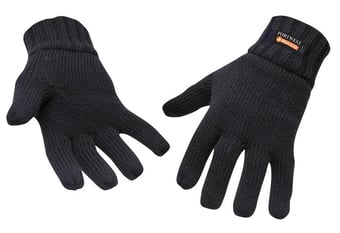 picture of Portwest GL13 Knit Insulatex Lined Black Gloves - Pair - [PW-GL13BKR]