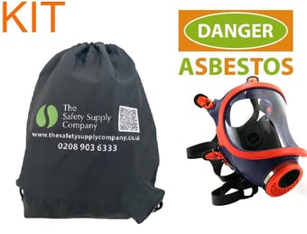 picture of The Safety Supply Company Complete Asbestos PPE Kit - In Handy Drawstring Bag - [IH-ASB-KIT]