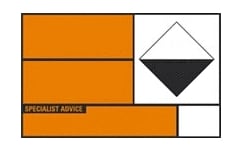 picture of Hazchem Vehicle Warning Tanker Plate - 400x300mm - Choice Of Materials - AS-HZ3