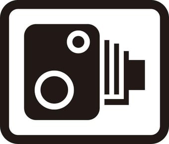 Picture of Spectrum 350 x 300mm Dibond ‘Speed Camera Symbol Only’ Road Sign - Without Channel - [SCXO-CI-14060-1]