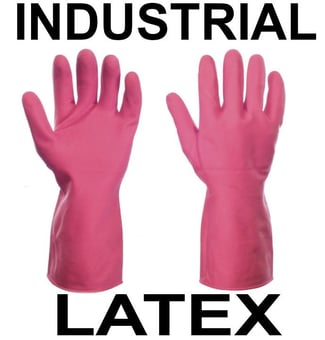 picture of Supertouch Pink Robust Household Latex Gloves - ST-13352