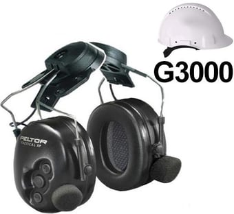 picture of 3M Peltor Tactical XP Helmet Mounted Headset - [3M-MT1H7P3E2] - (DISC-W)