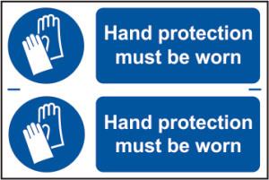 Picture of Spectrum Hand protection must be worn - PVC 300 x 200mm - SCXO-CI-0004