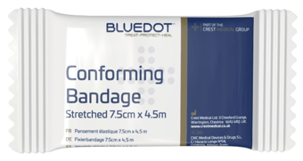 Picture of Blue Dot Conforming Bandage 7.5cm x 4.5m - Pack of 10 - [CM-30BDC075]