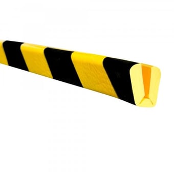 Picture of TRAFFIC-LINE Edge Protection - ANGLE 26/14 - Self-Adhesive 5m Lengths - Yellow/Black - [MV-422.28.508]