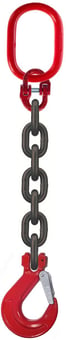 Picture of 8mm Single Leg Grade 80 Fully Certified Lifting Chain Sling with Hook - Working Load Limit: 2t - GT-CS8SL