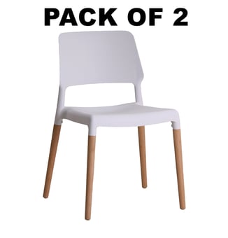 picture of LPD Riva Chair - White - Pack of 2 - [PRMH-LPD-RIVAWHITE]