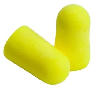 picture of 3M E-A-Rsoft Yellow Neons Earplugs Uncorded Individually Packed 36 dB SNR - Pack of 250 Pairs - [3M-ES-01-001X250] - (AMZPK)