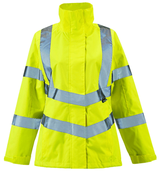 picture of Supertouch Ladies Sophia Lightweight Jacket Hi Vis Yellow - ST-SHV-L05241