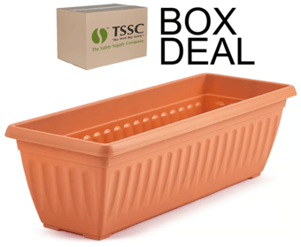 picture of Whitefurze 60cm Athens Window Box - Terracotta - Box Deal of 10 - [IH-WHFG070243]