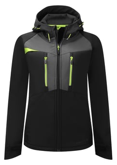 picture of Portwest DX486 - DX4 Women's Softshell 3L - Black - PW-DX486BKR