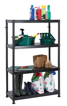 Picture of Garland Self Assembly Plastic Shelving 4 Shelf Unit 90cm L x 40cm W x 140cm H - [GRL-G09044]