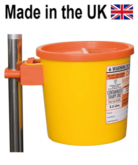 picture of POUDS® Trolley-Bracket - For Up to 5L Sharps Bin - [DH-DD497]