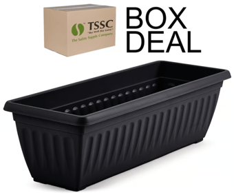 picture of Whitefurze 60cm Athens Window Box - Black - Box Deal of 10 - [IH-WHFG070245]