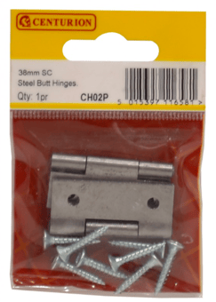 Picture of Centurion SC Steel Butt Hinge - 38mm - Pack of 5 Pairs - [CI-CH02P]
