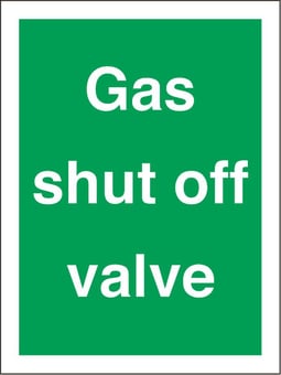 Picture of Tye Tags - Gas Shut Off Valve - 150 X 200Hmm - Rigid Plastic - [AS-GC19-RP]
