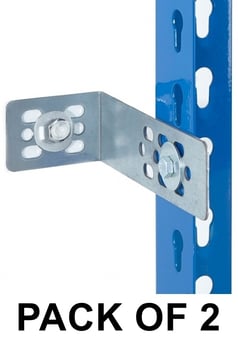 picture of BiGDUG Zinc Universal Wall Brackets With Fixings - Pack of 2 - [BDU-WZUWF]