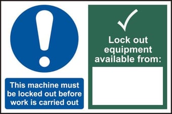 Picture of Spectrum This Machine Must Be Locked Out Before - RPVC 300 x 200mm - SCXO-CI-13914