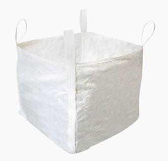 picture of Bulk One Tonne Polypropylene White Bag - 85cm x 85cm x 85cm - [OS-10/007/101]