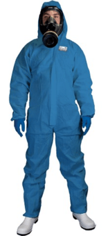 picture of Chemsplash Xtreme SMS 50 Flame Retardant Blue Coverall Type 5/6 - BG-2513-BLUE