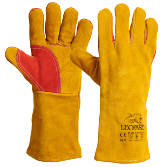 Picture of Leopard Premium Gold Yellow Welding Gauntlet - 14 Inch - [MH-GG2020PRE14]