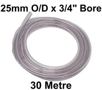 picture of Un-Reinforced PVC Hose - 25mm O/D x 30m - [HP-CP19/25]